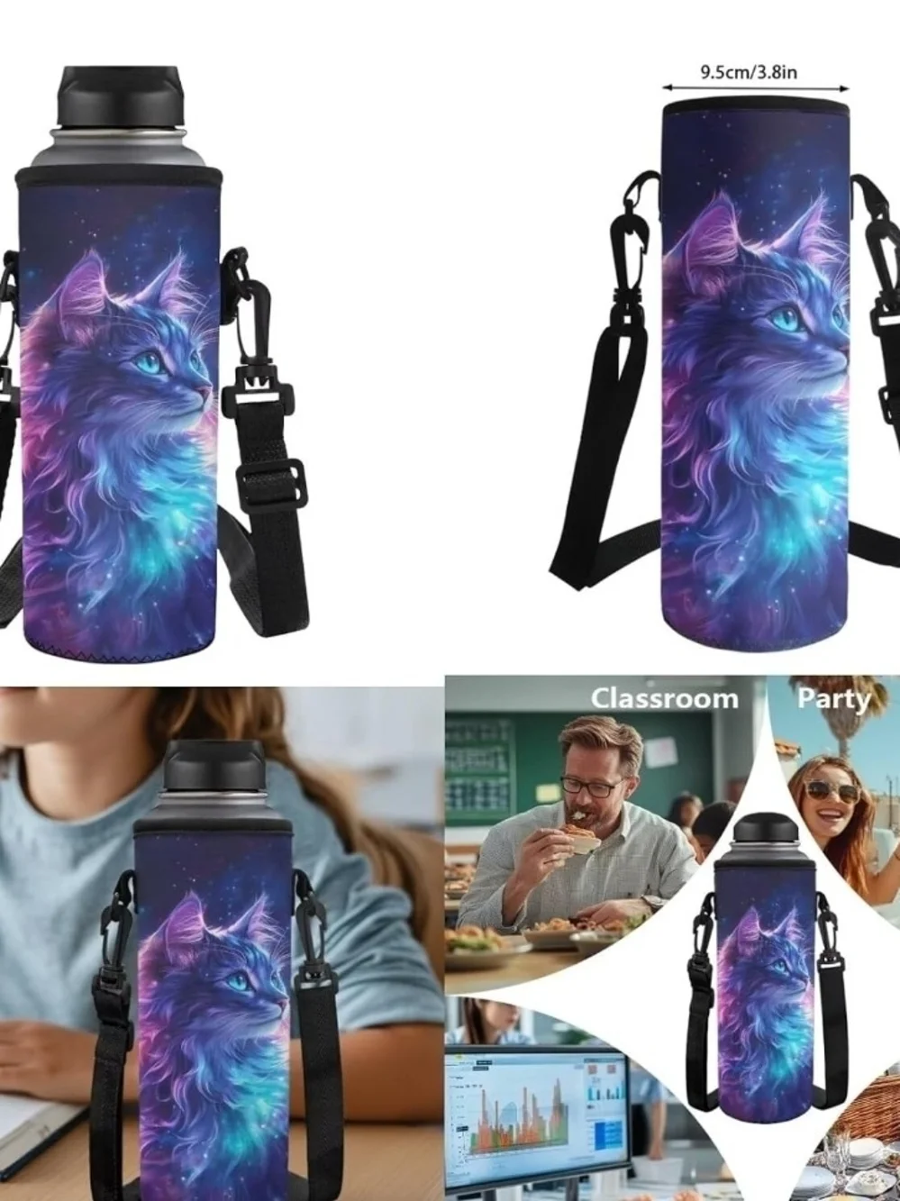 Galaxy Cat Backpack Set